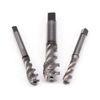 Emuge CU94C400.5012 Enorm 2-Z-IKZ CU94C400 Form C Reduced Shank Spiral Flute Tap, Right Hand Cutting, 7/16-14 Thread, Modified Bottoming Chamfer, Right Hand Flute Direction, 4 Flutes, GLT-1 Coated, HSS-E