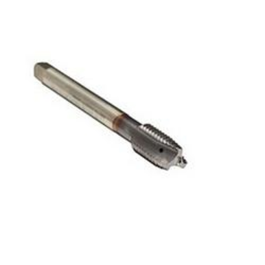 Emuge CU089300.5017 Rekord 2B-VA-IKZN CU089300 Form B Reduced Shank Spiral Point Tap, Right Hand Cutting, 7/8-9 Thread, Plug Chamfer, 3 Flutes, TiCN Coated, HSS-E