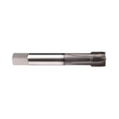 Emuge CU20A600.5665 Rekord B-Z SELF-LOCK™ CU20A600 Form B Reduced Shank Spiral Flute Tap, Right Hand Cutting, 7/16-14 Thread, Plug Chamfer, Right Hand Flute Direction, 4 Flutes, GLT-1 Coated, HSS-E-PM