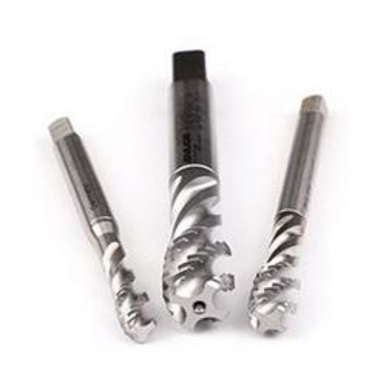 Emuge B0503500.0050 Enorm 1-Z B0503500 Form C Fast Reinforced Shank Spiral Flute Tap, Right Hand Cutting, M5x0.8 Thread, Modified Bottoming Chamfer, Right Hand Flute Direction, 3 Flutes, Bright, HSS-E
