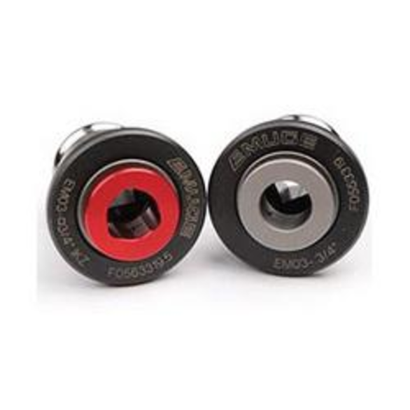 Emuge F0563319 EM Series Imperial Quick-Change Adapter With Axial Through Coolant, 3/4 in Tap, EM03 Adapter, 0.59 in Tap Shank, 0.43 in