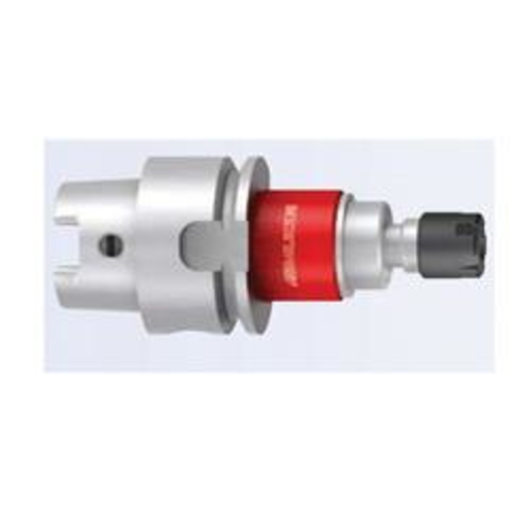 Emuge F3150C01 Softsynchro® Micro Tension/Compression Tap Holder, Tapered Shank, HSK-A32 Taper, ER8 Adapter, M4 Max Tap Capacity