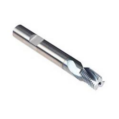 Emuge GF172106.5905 GF Style Spiral Flute Thread Mill With Axial Through Coolant, 1/8-27 NPSF Thread, 2.48 in OAL, 3 Flutes, 8 mm Dia Shank