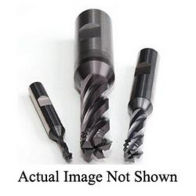 Emuge GF732257.0100 ZBGF-W Style Single Plane One Pitch Spiral Flute Thread Mill With Axial Through Coolant, M10x1.5, M12x1.5 Coarse/Fine Thread, 76 mm OAL, 4 Flutes, 10 mm Dia Shank