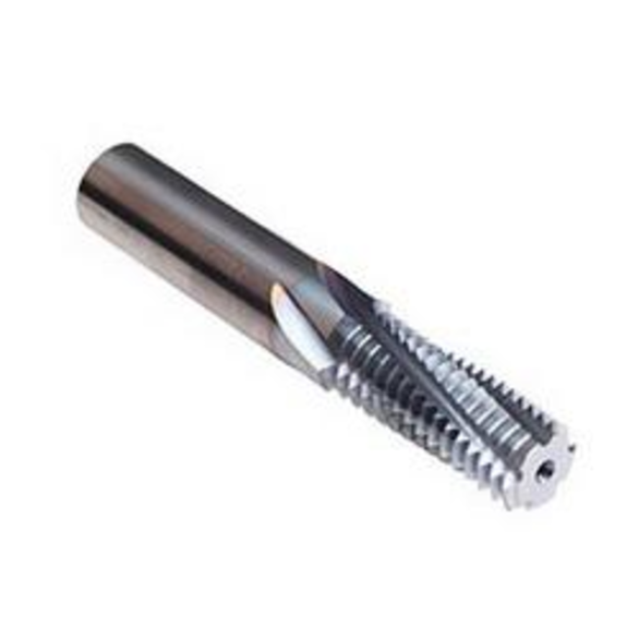Emuge GFB35106.0124 SHUR-THREAD™ GFB35106 GF Vario-Z Style Spiral Flute Thread Mill With Axial Through Coolant, M24x3 Coarse/Fine Thread, 115 mm OAL, 6 Flutes, 20 mm Dia Shank