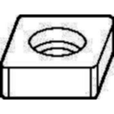 Kennametal 1016506 0.3190 in Inscribed Circle, Rectangle Shape, Turning, Shim for Indexables