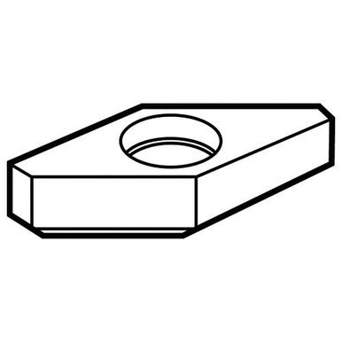 Kennametal 1016626 0.3750 in Inscribed Circle, Diamond Shape, Turning, Shim for Indexables