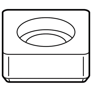 Kennametal 1017278 0.2960 in Inscribed Circle, Square Shape, Boring Bar, Shim for Indexables
