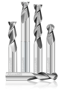 Fullerton Tool 38133 Square End Mill 0.25In Milling Dia, 1In LOC, 2.5In OAL, 3 Flutes, Carbide
