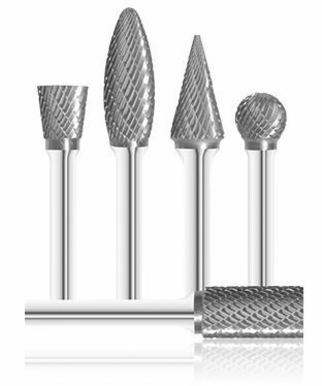 Fullerton 44191 1/4 Solid Carbide Rotary Bur Egg Shape #5