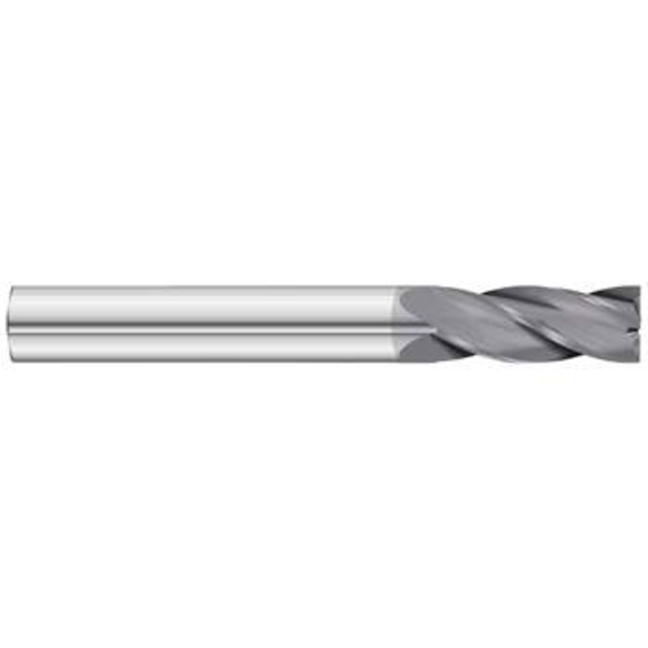 Fullerton Tool 92228 Square End Mill 0.1181In Milling Dia, 0.9843In LOC, 2.9921In OAL, 4 Flutes, Carbide