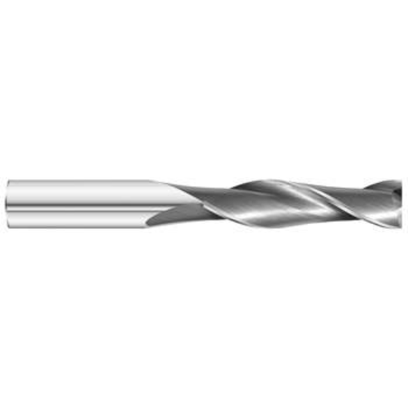 Fullerton Tool 92166 Square End Mill 0.3937In Milling Dia, 1.7717In LOC, 3.937In OAL, 2 Flutes, Carbide
