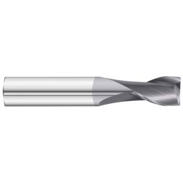 Fullerton Tool 92259 Square End Mill 0.4724In Milling Dia, 0.5906In LOC, 2.4803In OAL, 2 Flutes, Carbide