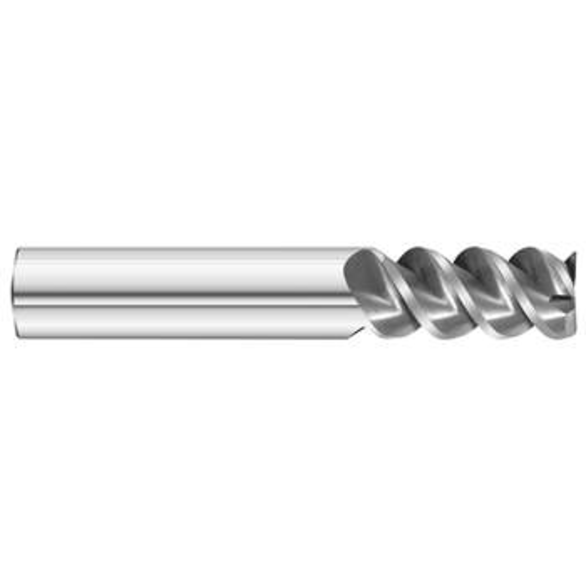 Fullerton Tool 92519 Square End Mill 0.3937In Milling Dia, 0.9843In LOC, 2.5197In OAL, 3 Flutes, Carbide