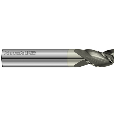 Fullerton Tool 27076 Square End Mill 0.625In Milling Dia, 0.75In LOC, 3.5In OAL, 3 Flutes, Carbide