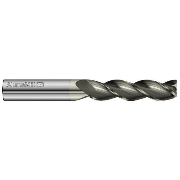 Fullerton Tool 27999 Square End Mill 0.625In Milling Dia, 2In LOC, 5In OAL, 3 Flutes, Carbide