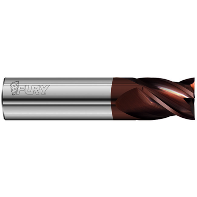 Fullerton Tool 35067 Square End Mill 0.25In Milling Dia, 0.375In LOC, 2In OAL, 4 Flutes, Carbide
