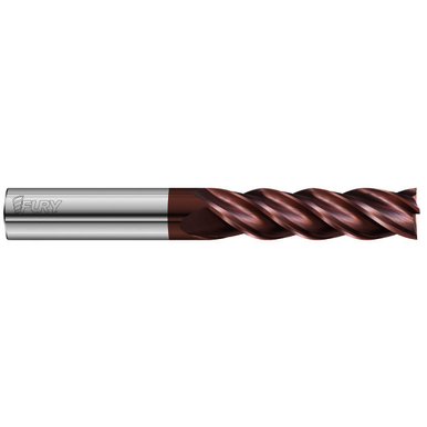 Fullerton Tool 35279 Square End Mill 0.75In Milling Dia, 3.25In LOC, 6In OAL, 4 Flutes, Carbide