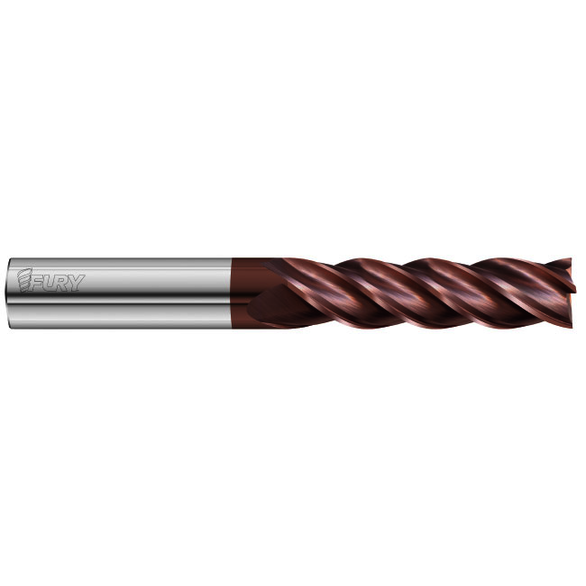 Fullerton Tool 35279 Square End Mill 0.75In Milling Dia, 3.25In LOC, 6In OAL, 4 Flutes, Carbide
