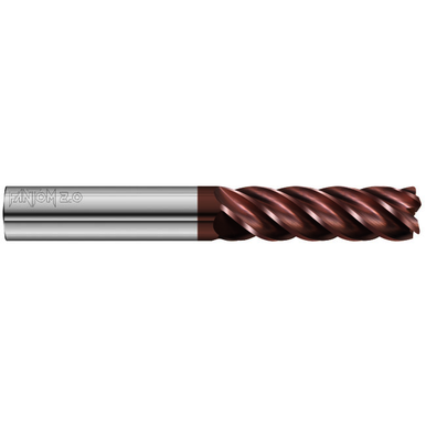 Fullerton Tool 37553 Square End Mill 0.3125In Milling Dia, 1In LOC, 3In OAL, 5 Flutes, Carbide