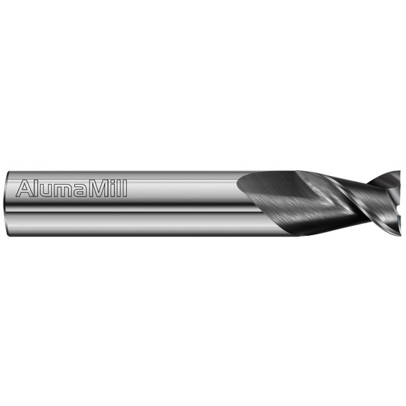 Fullerton Tool 38230 Square End Mill 0.5In Milling Dia, 0.75In LOC, 3In OAL, 2 Flutes, Carbide