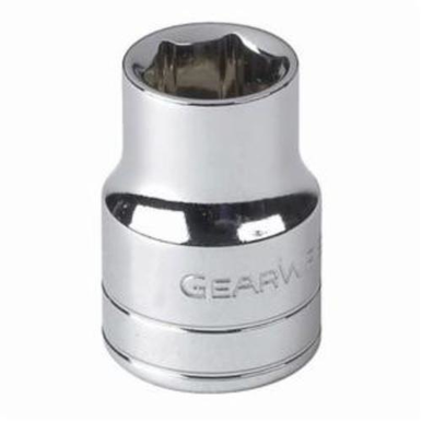 GearWrench 80109 Standard Length Drive Socket, Imperial, 5/16 in 6 Point Socket, 1/4 in Square Drive