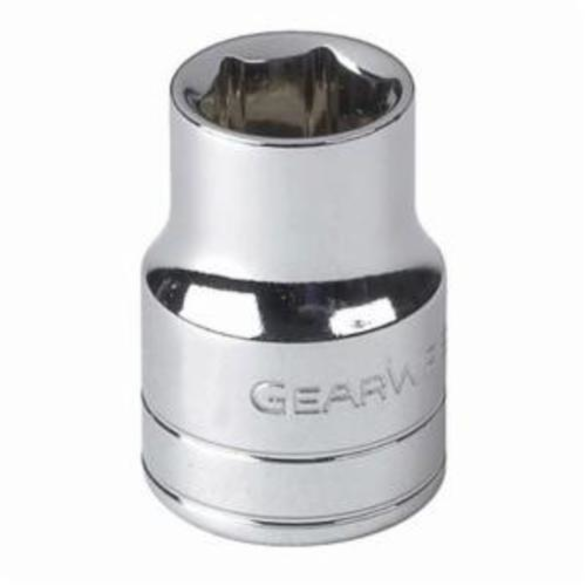 GearWrench 80107 Standard Length Drive Socket, Imperial, 1/4 in 6 Point Socket, 1/4 in Square Drive