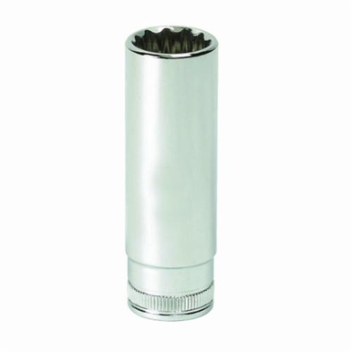 GearWrench 80142 Deep Length Drive Socket, Metric, 7 mm 6 Point Socket, 1/4 in Square Drive