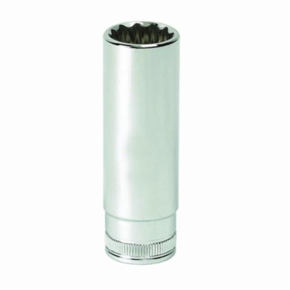 GearWrench 80142 Deep Length Drive Socket, Metric, 7 mm 6 Point Socket, 1/4 in Square Drive