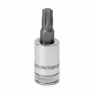 GearWrench 80175 Press-Fit Standard Length Socket Bit, Imperial, T25 Bit, 1/4 in Torx Drive, 0.984 in