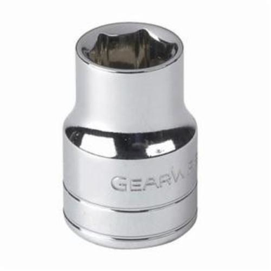 GearWrench 80215D Standard Length Drive Socket, Imperial, 11/32 in 12 Point Socket, 1/4 in Square Drive