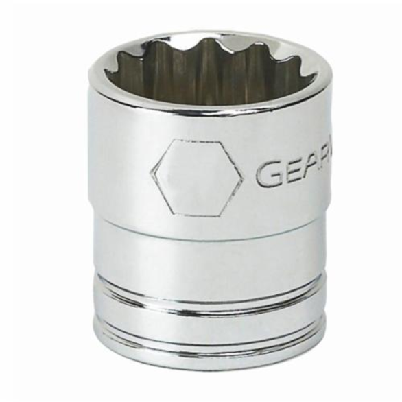 GearWrench 80351 Standard Length Drive Socket, Imperial, 5/16 in 6 Point Socket, 3/8 in Square Drive