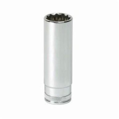 GearWrench 80409 Deep Length Drive Socket, Metric, 24 mm 6 Point Socket, 3/8 in
