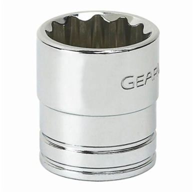 GearWrench 80507 Standard Length Drive Socket, Imperial, 15/16 in 12 Point Socket, 3/8 in Square Drive