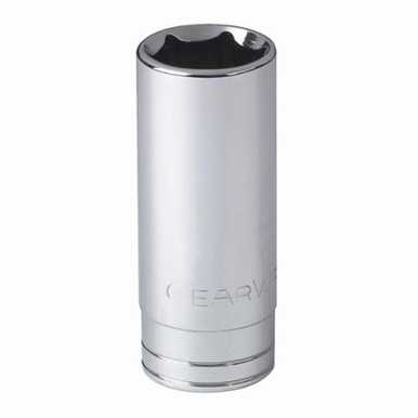 GearWrench 80621 Deep Length Drive Socket, Imperial, 15/16 in 6 Point Socket, 1/2 in Square Drive