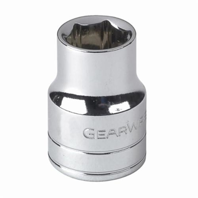 GearWrench 80679 Standard Length Drive Socket, Imperial, 1-1/2 in 6 Point Socket, 1/2 in Square Drive