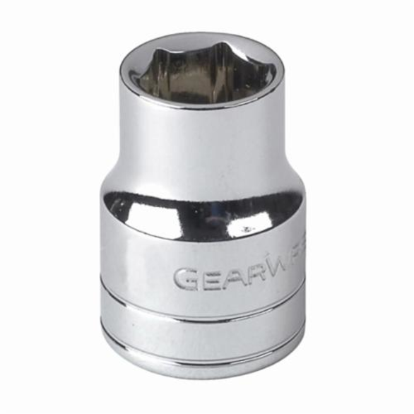 GearWrench 80679 Standard Length Drive Socket, Imperial, 1-1/2 in 6 Point Socket, 1/2 in Square Drive