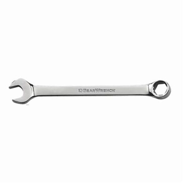 GearWrench 81772 SAE Non-Ratcheting Combination Wrench, 7/16 in, 6 Points, 7.291 in OAL, 15 deg Offset