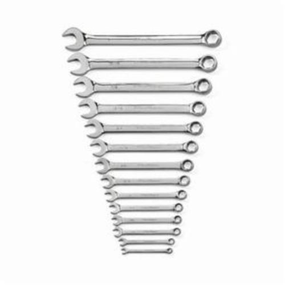 GearWrench 81924 SAE Regular Length Non-Ratcheting Combination Wrench Set, 14 Pieces