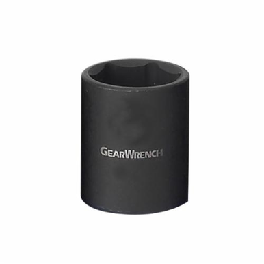 GearWrench 84316 Metric Standard Length Impact Socket, 15 mm Socket, 3/8 in Drive, 1.161 in OAL
