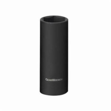 GearWrench 84328N SAE Deep Length Impact Socket, 11/16 in Socket, 3/8 in Drive, 2.48 in OAL