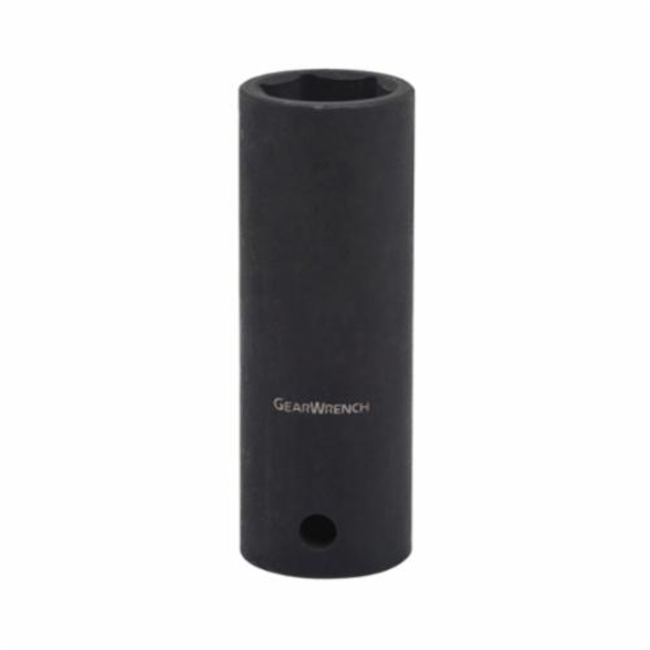 GearWrench 84573 Metric Deep Length Impact Socket, 15 mm Socket, 1/2 in Drive, 3.071 in OAL
