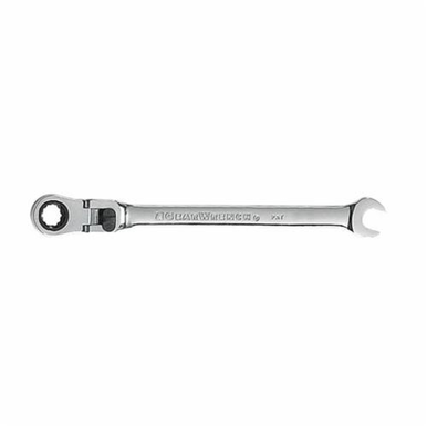 GearWrench 85617 Locking Flexible Head Ratcheting Combination Wrench, 17 mm, 12 Points, 10 in OAL