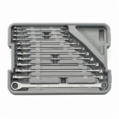 GearWrench GearBox 85988 Double End Metric Ratcheting Box Wrench Set, 12 Pieces, Alloy Steel, Chrome Plated