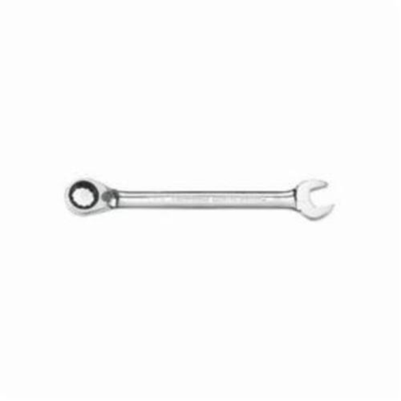 GearWrench 9529N Regular Reversible SAE Ratcheting Combination Wrench, 9/16 in, 7.398 in OAL, 12 Points, Alloy Steel