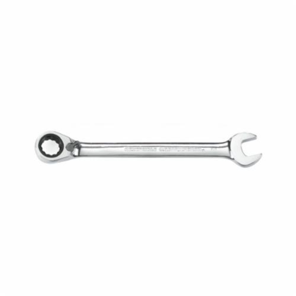 GearWrench 9527N Reversible SAE Regular Length Ratcheting Combination Wrench, 7/16 in, 12 Points, 6.413 in OAL