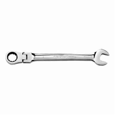 GearWrench 9917 Flexible Head Ratcheting Combination Wrench, 17 mm, 12 Points, 8.878 in OAL