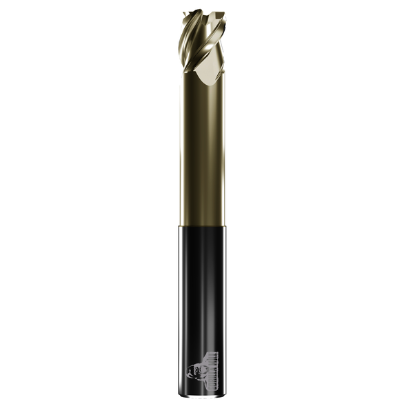 Gorilla Mill Gmanr58F32.375Zrn Square End Mill 0.625in Milling Dia, 0.75in LOC, 4in OAL, 3 Flutes, Carbide