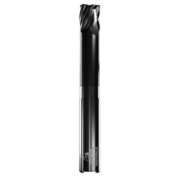 Gorilla Mill Gmnr58F52.375 Corner Radius End Mill 0.625in Milling Dia, 0.75in LOC, 6in OAL, 5 Flutes, Carbide
