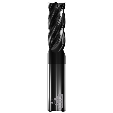 Gorilla Mill Gmrf38Fl4 Square End Mill 0.375in Milling Dia, 1.25in LOC, 3in OAL, 4 Flutes, Carbide